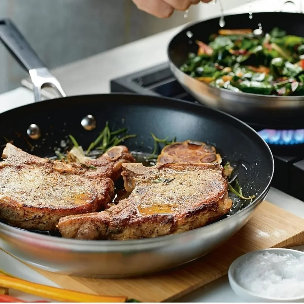 KitchenAid Stainless Steel Non-Stick Frying‎ Pan/Skillet Cookware Set
